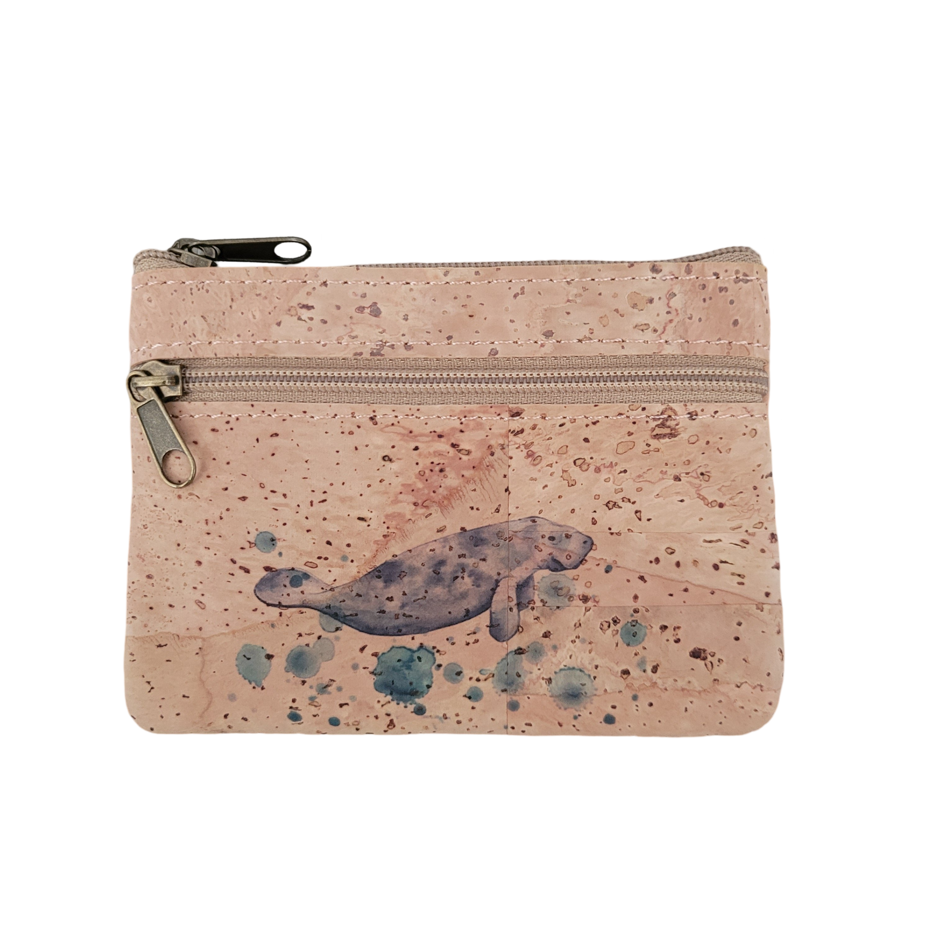 Art Coin Purse - Mini Pouch - Manatee - CP-114