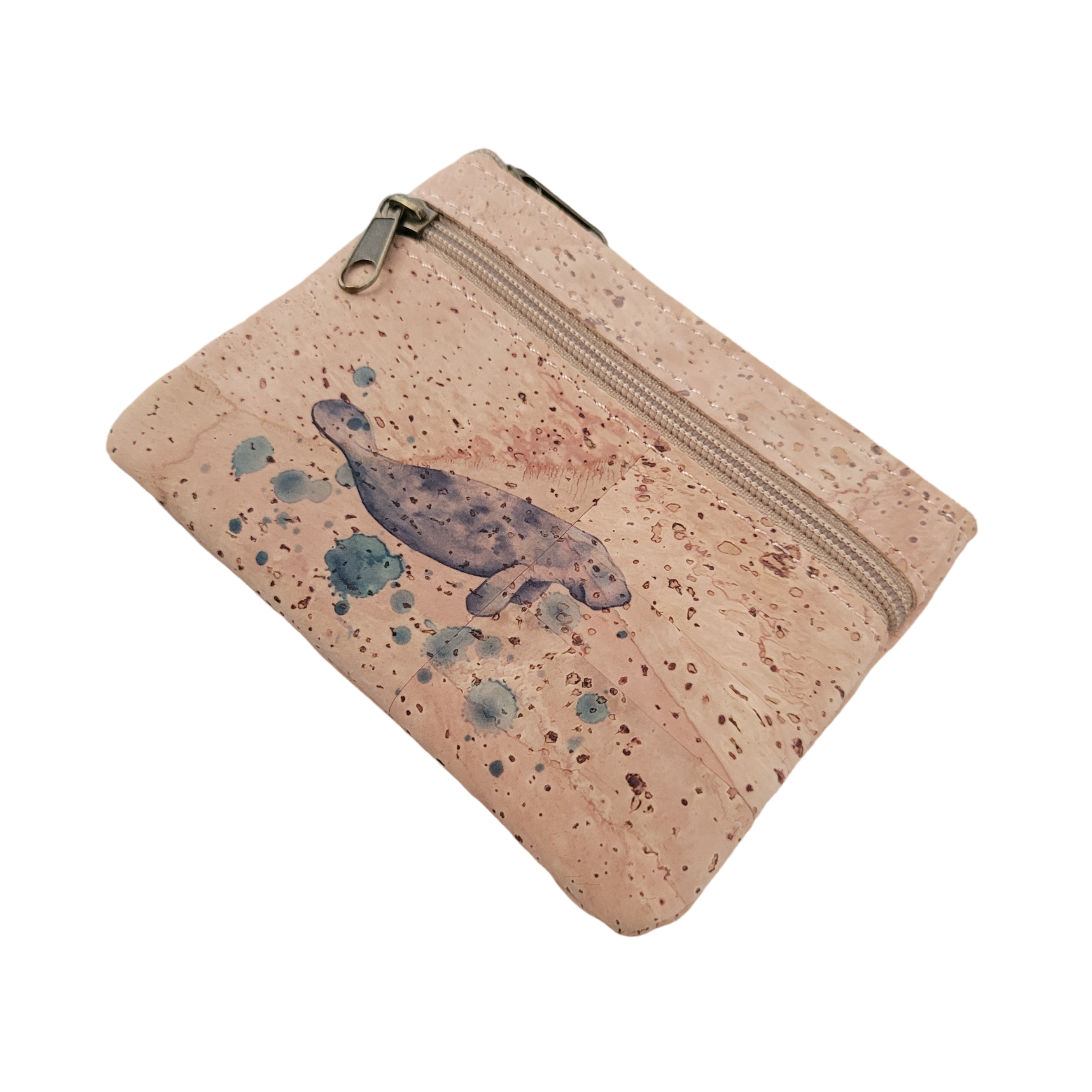 Art Coin Purse - Mini Pouch - Manatee - CP-114