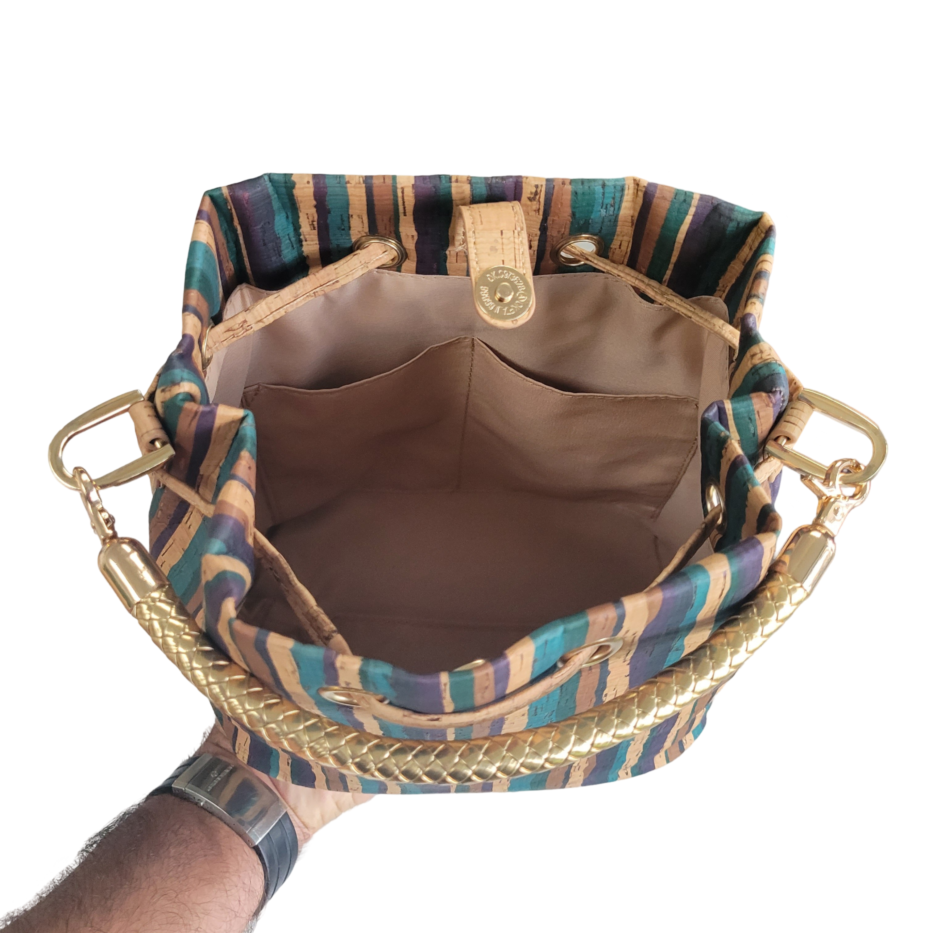 Cork Bucket bag, Tote, Handbag, Shoulder Bag TOT-07