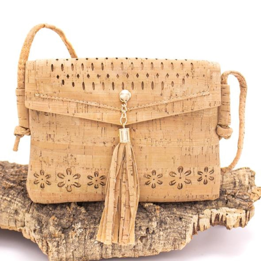 Cork Tassel Crossbody TT-033
