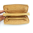 Double Zipper Wallet Cork Textured CUZ-124
