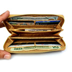 Cork Zipper Wallet Sea Shells and Stars CUZ-111