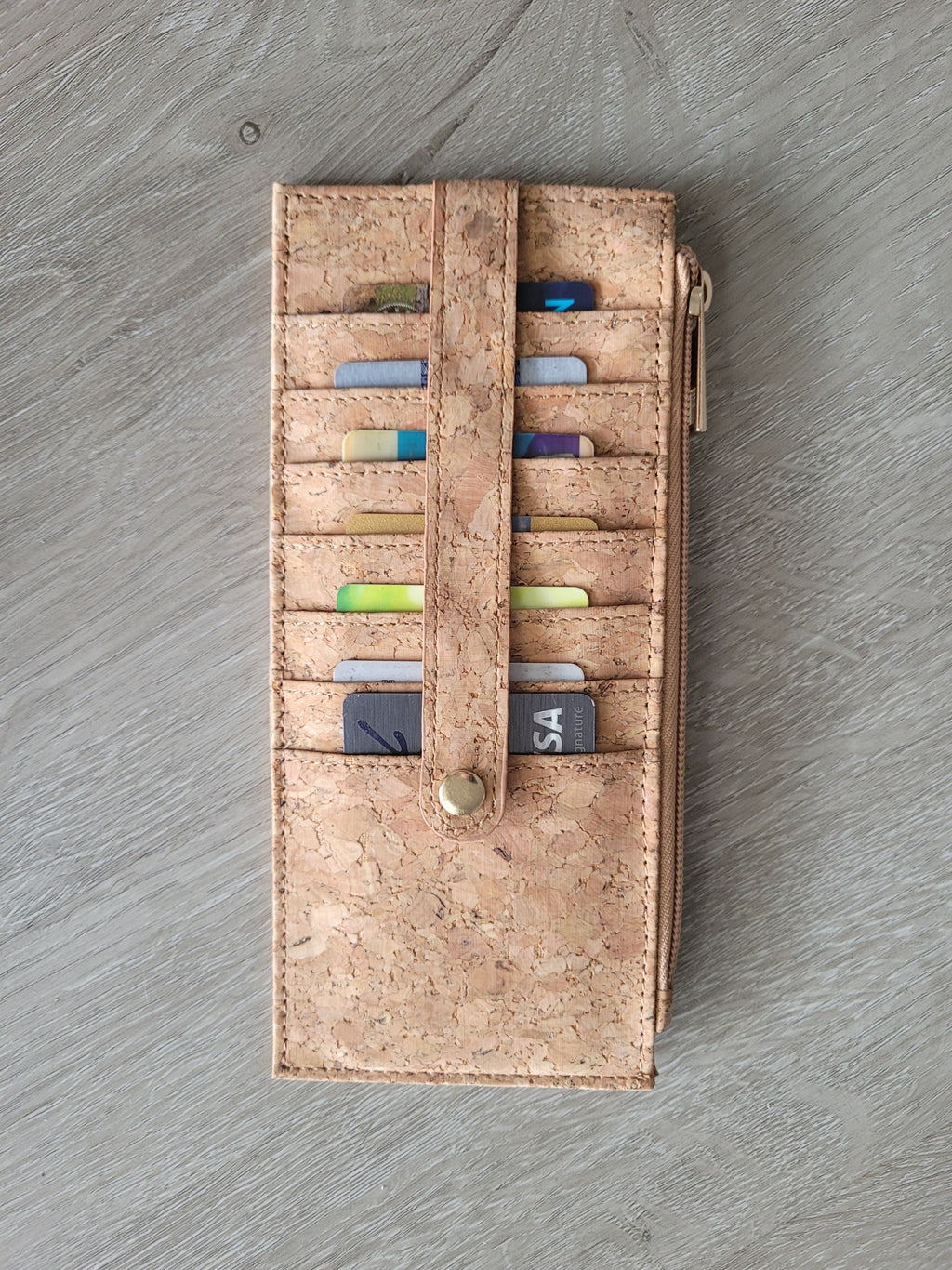 Cork Cart / checkbook Holder Long Wallet CUZ-144
