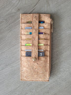 Cork Cart / checkbook Holder Long Wallet CUZ-144