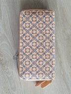 Double Zipper Wallet Cork Textured CUZ-124