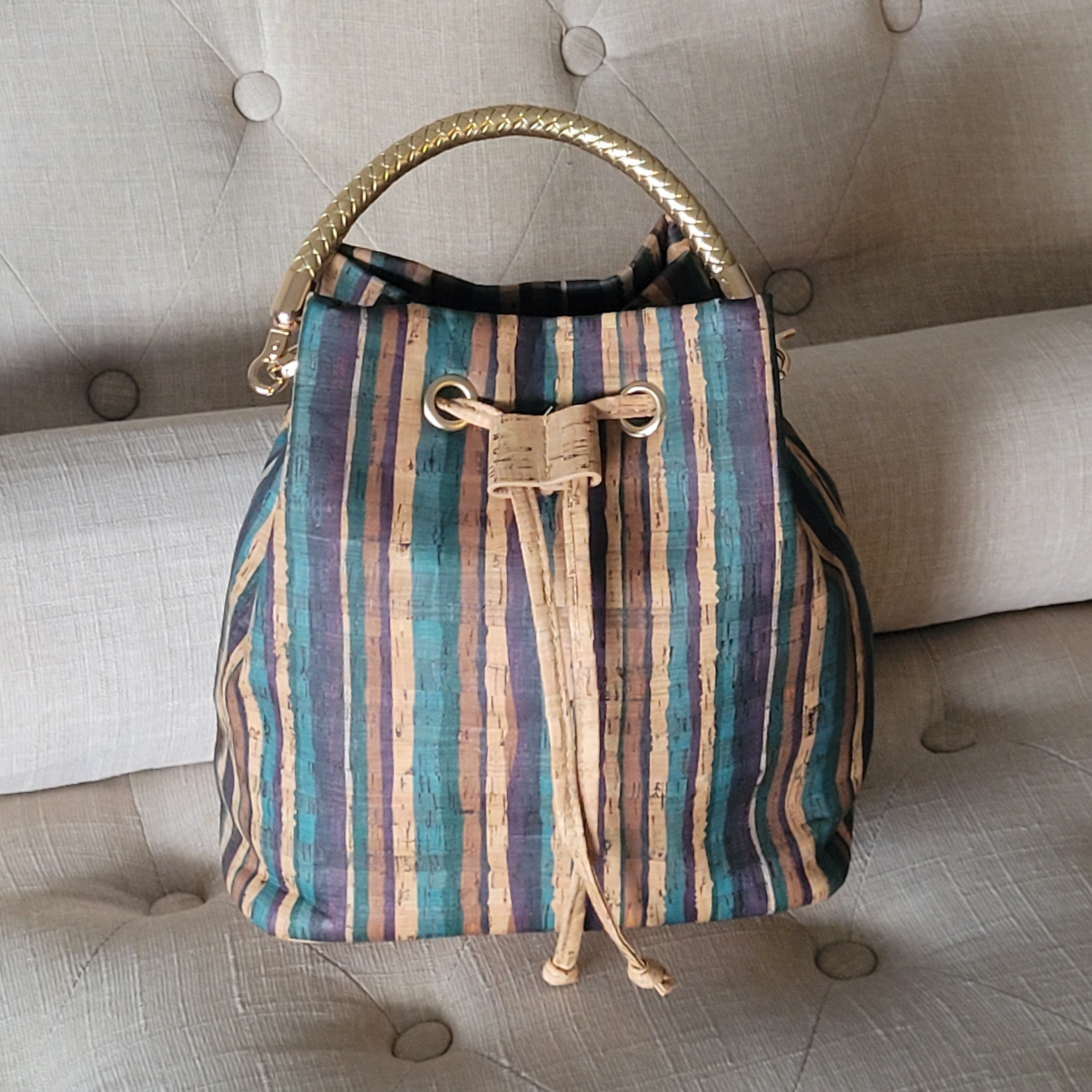 Cork Bucket bag, Tote, Handbag, Shoulder Bag TOT-07
