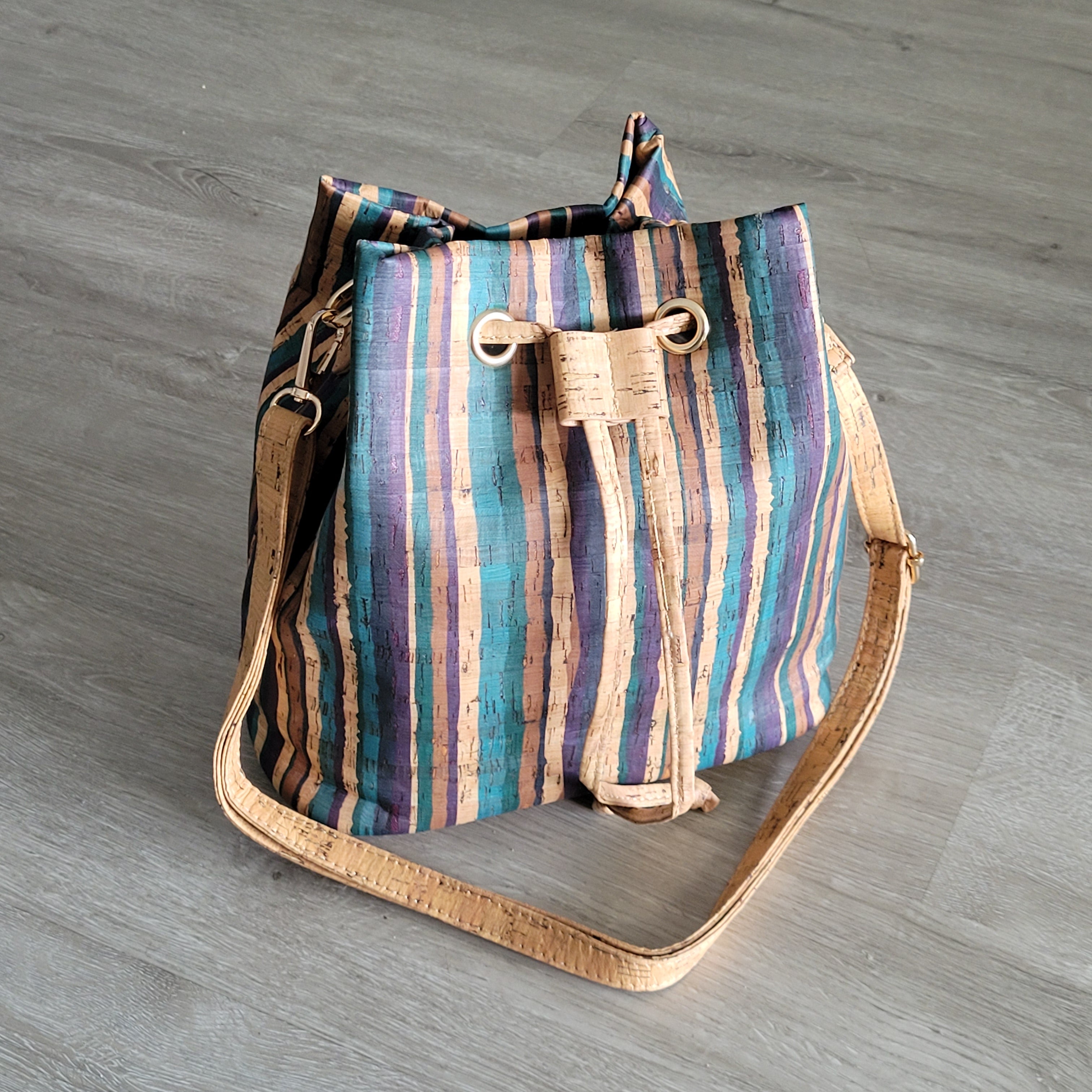 Cork Bucket bag, Tote, Handbag, Shoulder Bag TOT-07