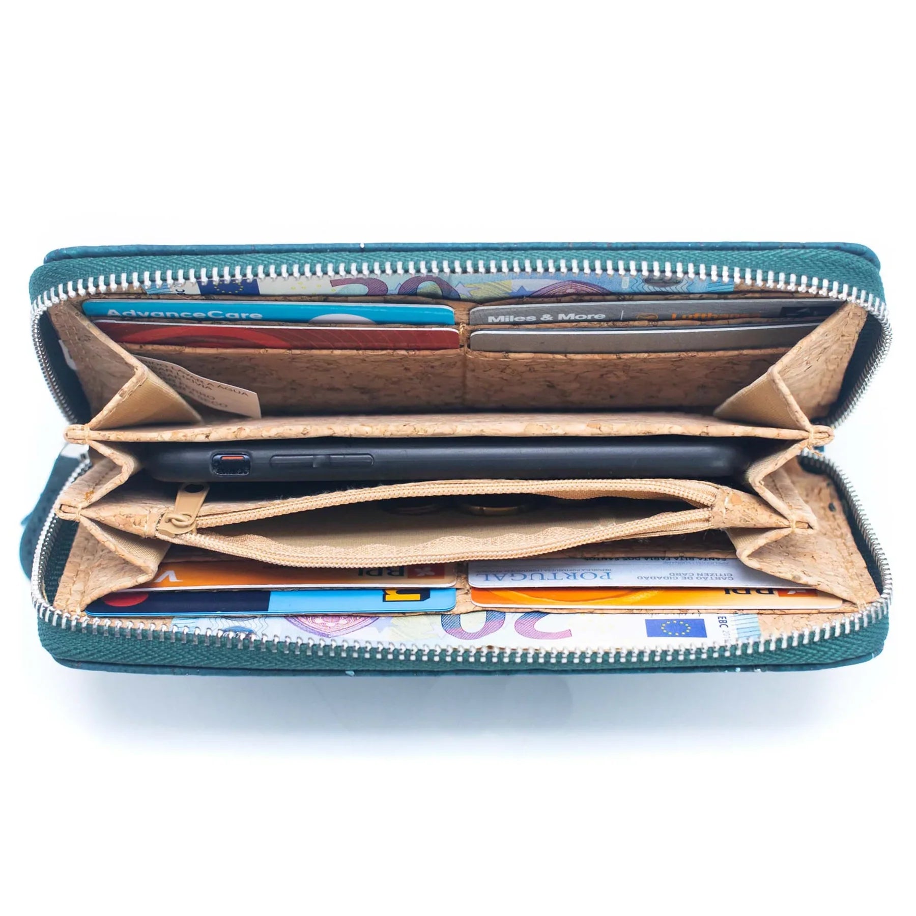 Cork Zipper Wallet Plain CUZ-140