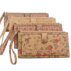 Cork Phone Wallet Wristlet Minimalist Plain CUZ-145