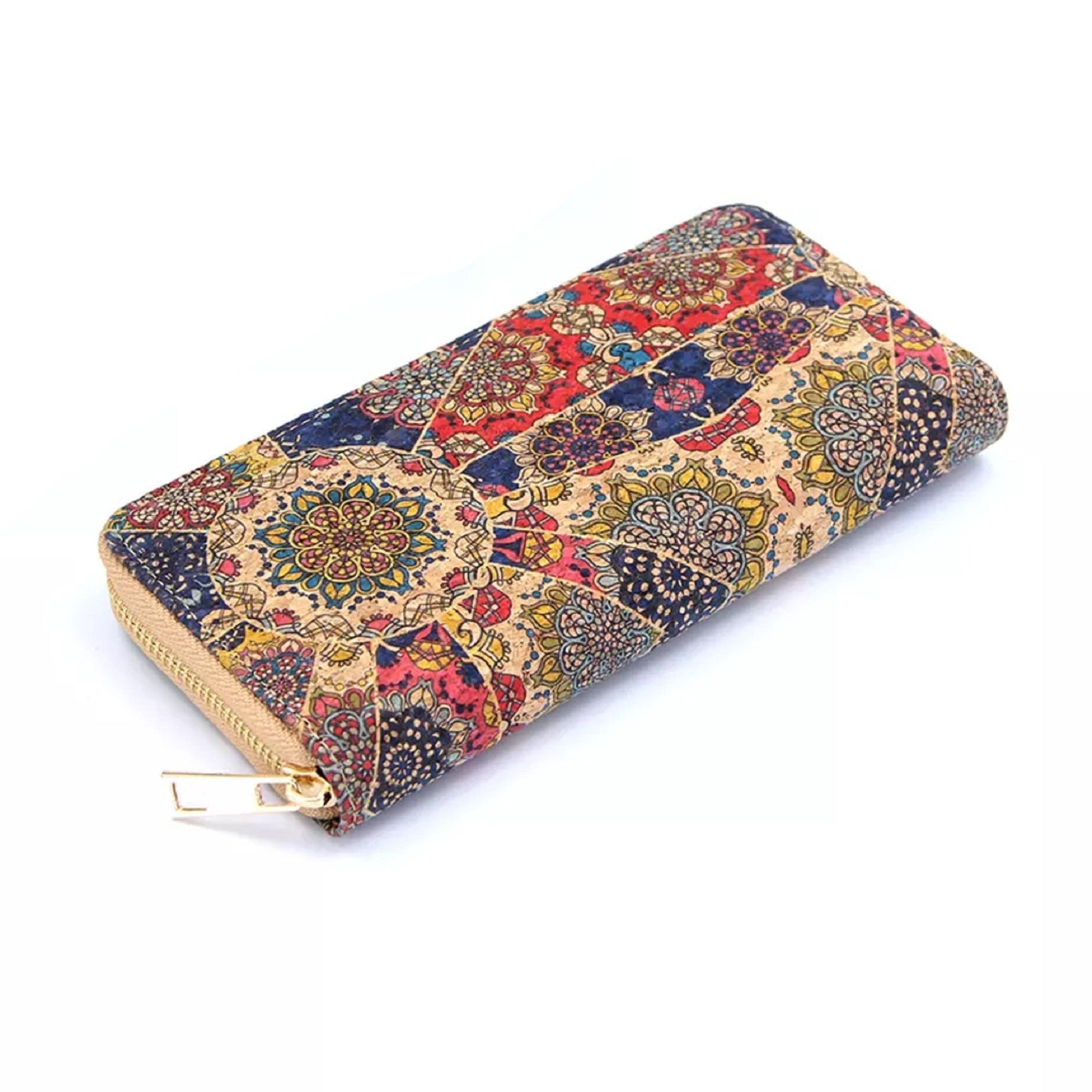 Cork Zipper Wallet Mandala CUZ-133