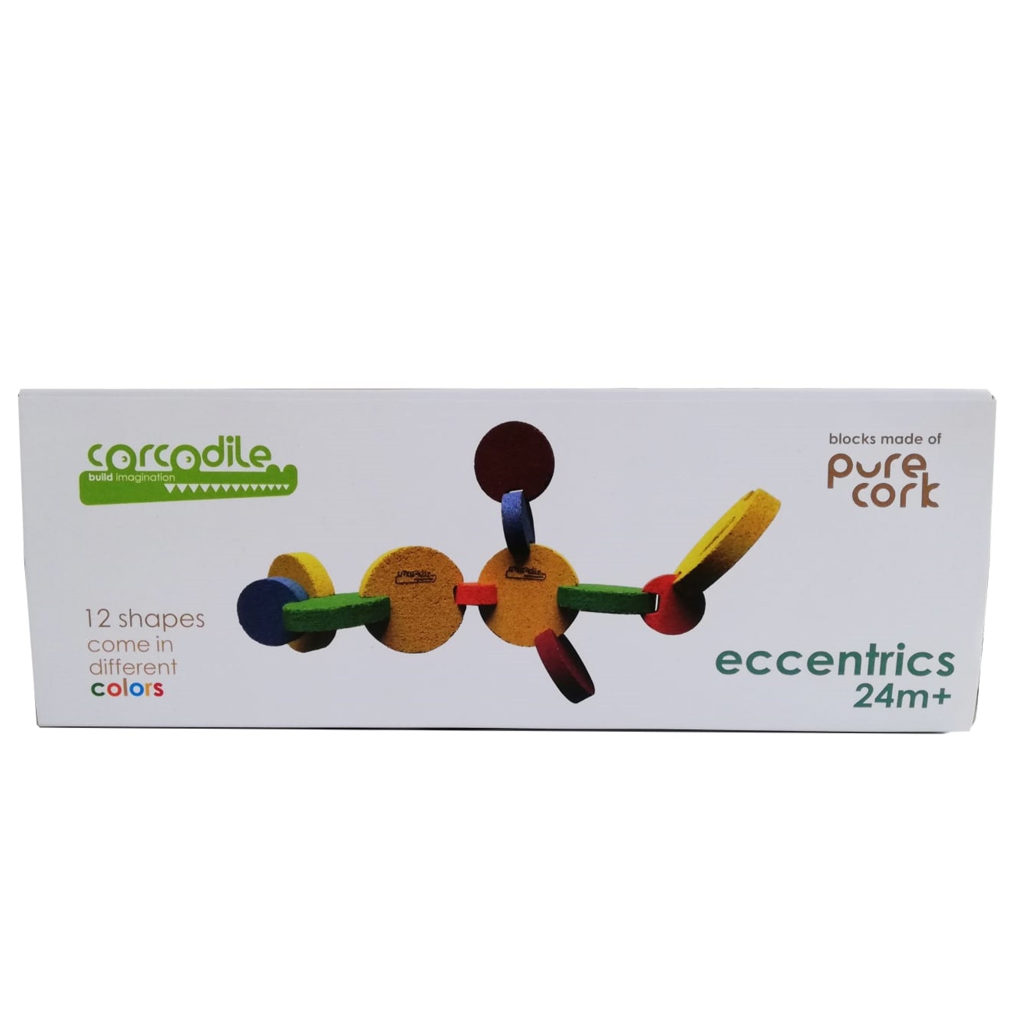 CORK Building Blocks Toys for Toddlers, Low Noise, Educational toys, Lightweight, Safe, Anti-bacterial Wooden toys from Portugal