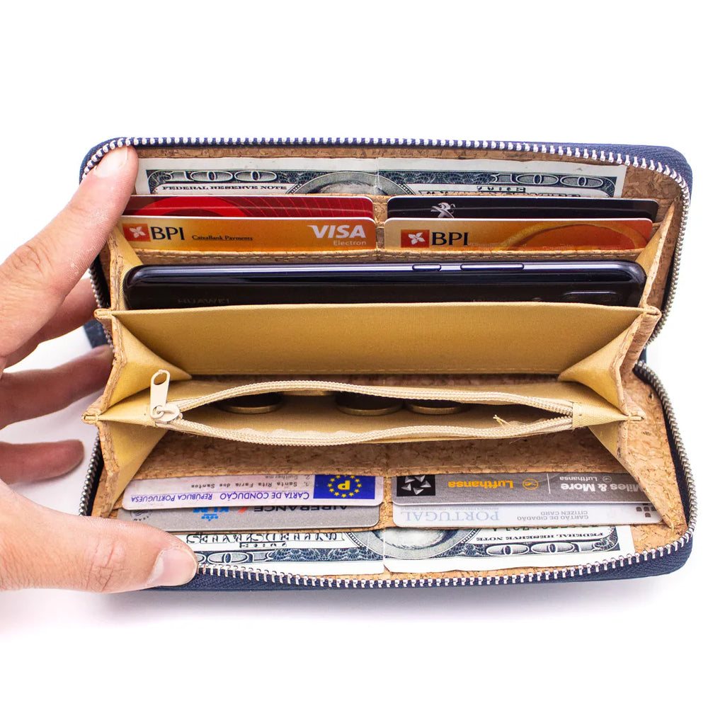 Cork Zipper Wallet Plain CUZ-138
