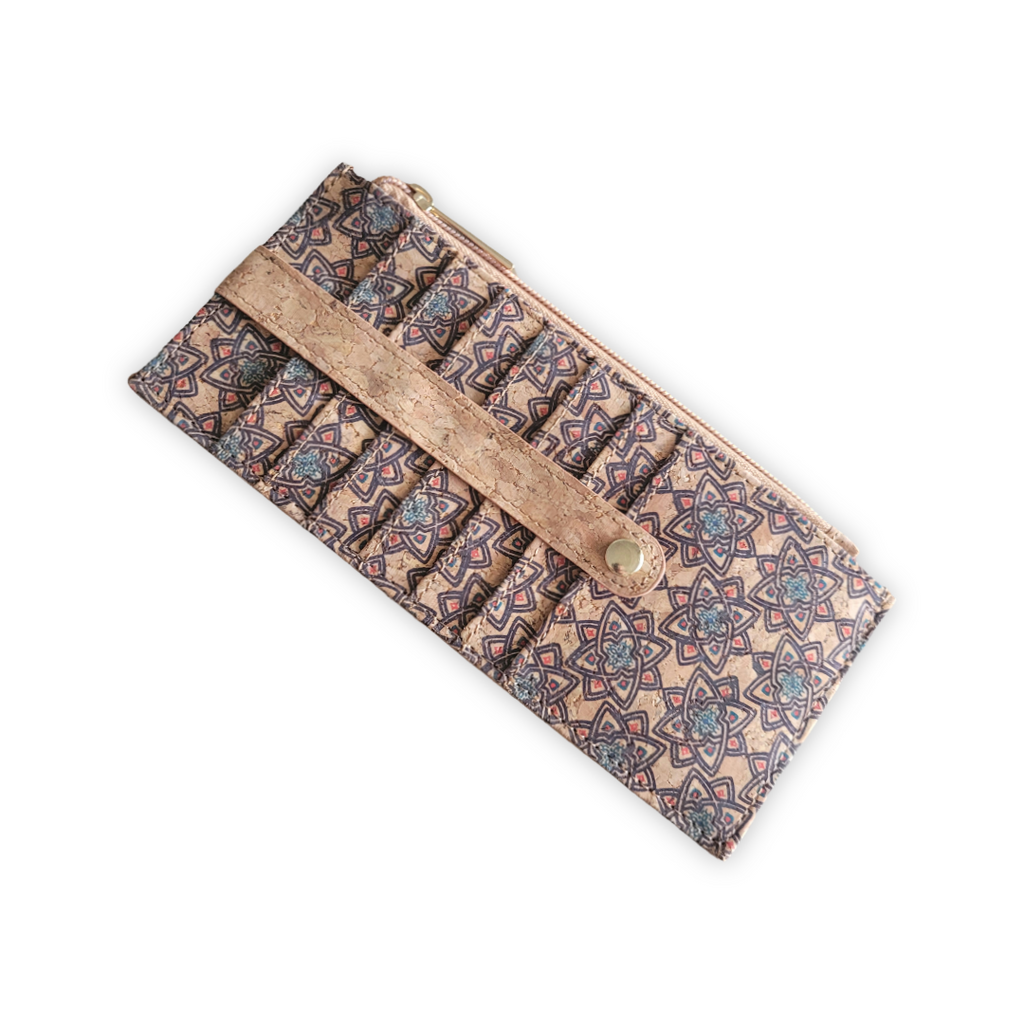 Cork Cart / checkbook Holder Long Wallet CUZ-144